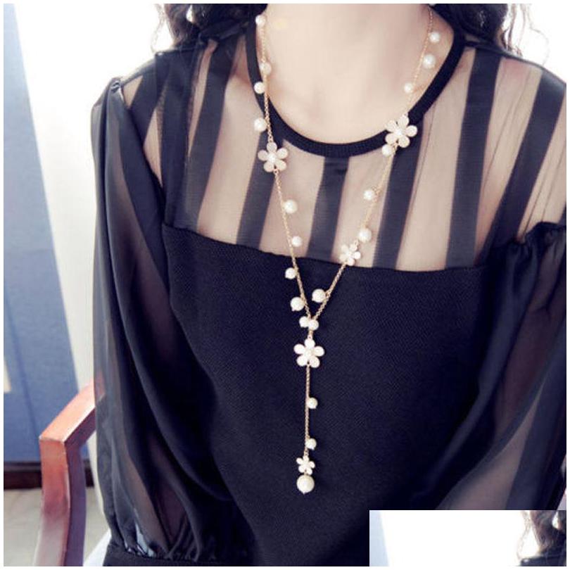 Pendant Necklaces Beautif Camellia Imitation Pearls Long Beaded Necklace Fine Sweater Chain Choker Statement For Women Gift Dhgarden Dhgso
Pendant Necklaces Beautif Camellia Imitation Pearls Long Beaded Necklace Fine Sweater Chain Choker Statement For Women Gift Dhgarden Dhgso