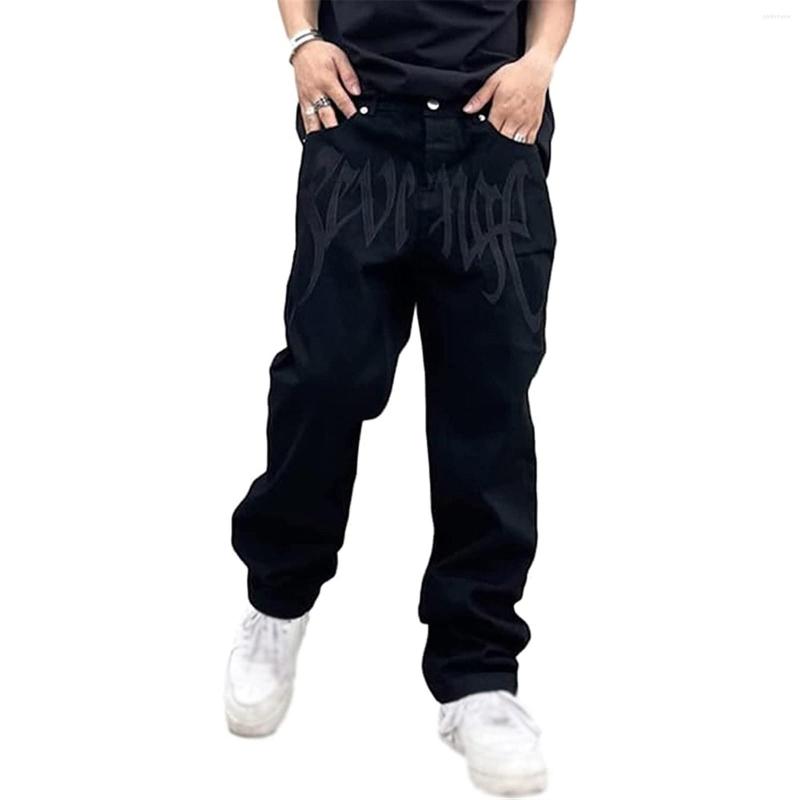 Men's Jeans Men Baggy Printed Hip Hop Teenager Boy Streetwear Skateboard Y2K Joggers Trousers A50, Black
Men's Jeans Men Baggy Printed Hip Hop Teenager Boy Streetwear Skateboard Y2K Joggers Trousers A50, Black