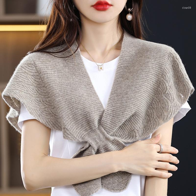 Scarves 2023 Small Shawl Outside Women's Crow's Feet Spring And Autumn Protection Cervical Spine Warm Scarf Knitted Wool Shoulder
Scarves 2023 Small Shawl Outside Women's Crow's Feet Spring And Autumn Protection Cervical Spine Warm Scarf Knitted Wool Shoulder