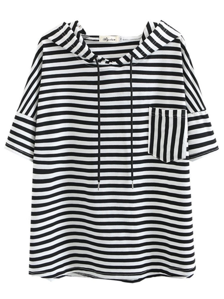 Women's T-Shirt Plus Size Women T-Shirt Summer Fashion Casual Clothes Short Sleeve Tops Striped Pockets Cotton Hooded Tees Camiseta Mujer 230414, Pink
Women's T-Shirt Plus Size Women T-Shirt Summer Fashion Casual Clothes Short Sleeve Tops Striped Pockets Cotton Hooded Tees Camiseta Mujer 230414, Pink