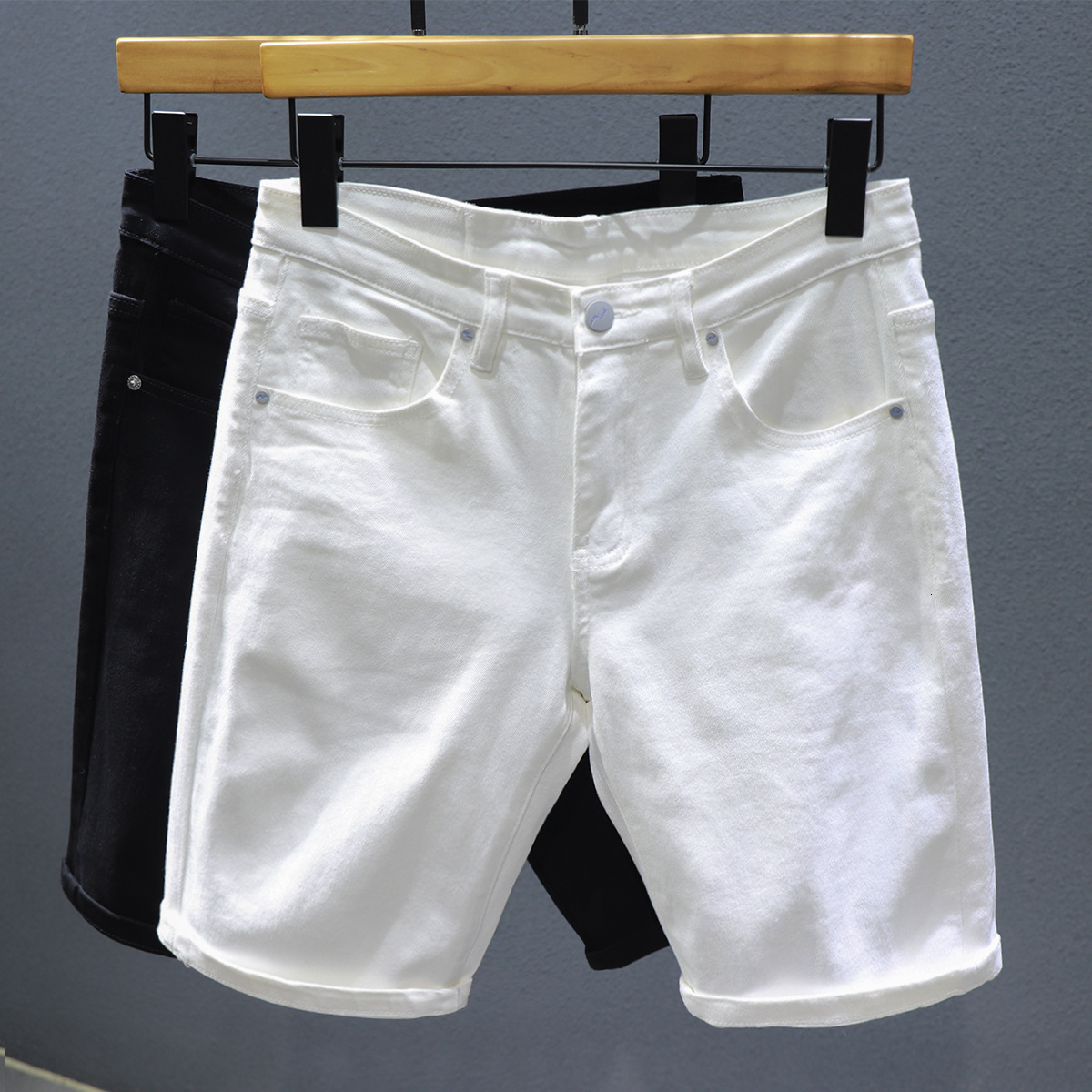Men's Shorts Classic White Balck Denim Shorts Men Summer Thin Korean Trend Straight Knee-length Five-point Pants Brand Clothing Jeans Short 230414, Black
Men's Shorts Classic White Balck Denim Shorts Men Summer Thin Korean Trend Straight Knee-length Five-point Pants Brand Clothing Jeans Short 230414, Black