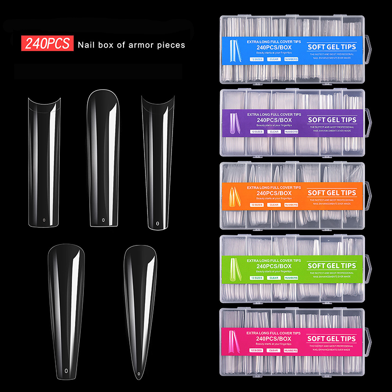 False Nails 240pc/box False Nails Super Long Ballerina Nails Press On Nail Full Cover Matte Gel Tips Nail Art XXL American Capsule Fake Tips 230413, Black
False Nails 240pc/box False Nails Super Long Ballerina Nails Press On Nail Full Cover Matte Gel Tips Nail Art XXL American Capsule Fake Tips 230413, Black