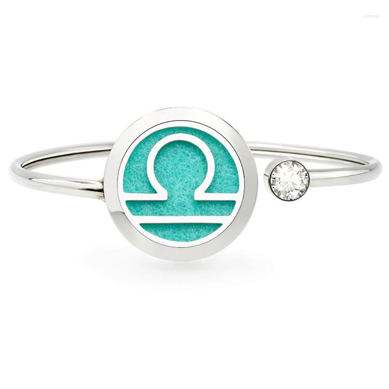 Bangle 2pcs/set Libra Stainless Steel The Zodiac Essential Oil Diffuser Locket Bracelet Bangles With 10pcs Free Pads
Bangle 2pcs/set Libra Stainless Steel The Zodiac Essential Oil Diffuser Locket Bracelet Bangles With 10pcs Free Pads