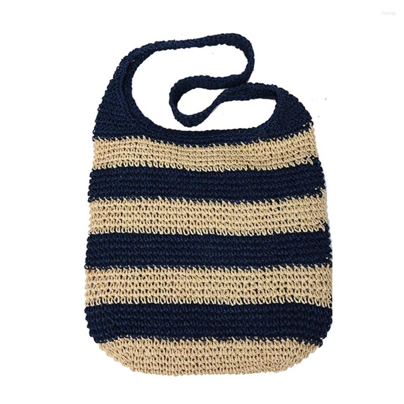 Evening Bags Women Crossbody Bag Fashion Straw Weave Casual Travel Tote Hollow Striped Soft Square Large Capacity For Summer Beach Vacation, Blue
Evening Bags Women Crossbody Bag Fashion Straw Weave Casual Travel Tote Hollow Striped Soft Square Large Capacity For Summer Beach Vacation, Blue