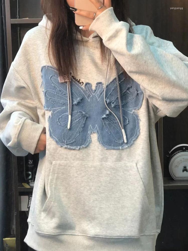 Women's Hoodies Autumn Winter Vintage Hoodie Women Plush Thicking Bufferfly Tops Fashion Casual Gothic Student Coat Loose Pullover Y2k, Picture color
Women's Hoodies Autumn Winter Vintage Hoodie Women Plush Thicking Bufferfly Tops Fashion Casual Gothic Student Coat Loose Pullover Y2k, Picture color