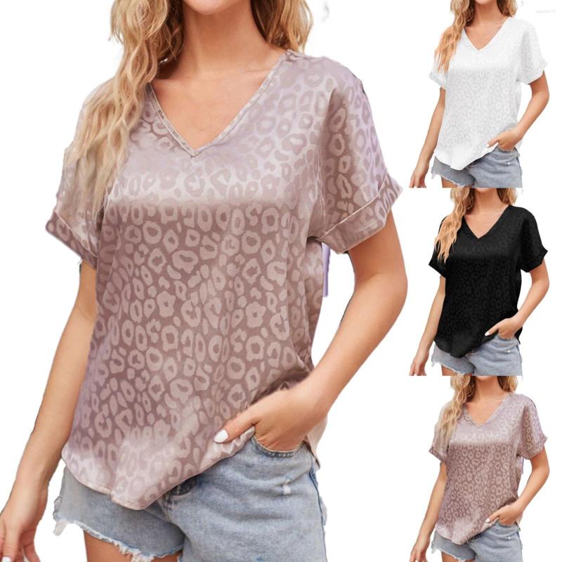 Women' Blouses V Neck Leopard Satin Short Sleeve Shirt Bat Top Fall Tops For Women Camouflage Long Shirts, Black
Women' Blouses V Neck Leopard Satin Short Sleeve Shirt Bat Top Fall Tops For Women Camouflage Long Shirts, Black