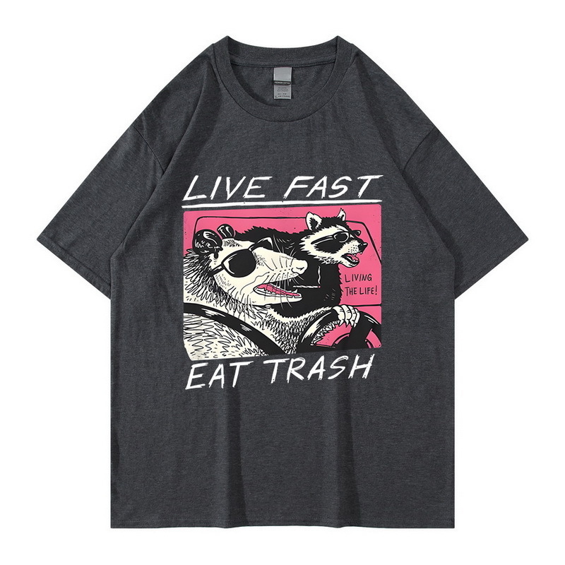 Men's TShirts Live Fast Eat Trash TShirt Design T Camisas Hombre For Men Cotton Tops Harajuku Personalized Rife 230414, Green
Men's TShirts Live Fast Eat Trash TShirt Design T Camisas Hombre For Men Cotton Tops Harajuku Personalized Rife 230414, Green