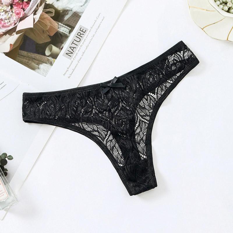 Women's Panties Women's Erotic Female Lingerie Transparent Underwear Hollow For Women Solid Color Briefs Net Yarn Lace Underpant, B-black
Women's Panties Women's Erotic Female Lingerie Transparent Underwear Hollow For Women Solid Color Briefs Net Yarn Lace Underpant, B-black