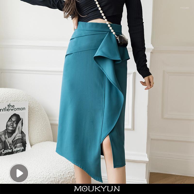 Skirts MOUKYUN Vintage Hip Skirt Women Korean Fashion High Waist Split One Step Ladies Office Commute Black Irregular Midi
Skirts MOUKYUN Vintage Hip Skirt Women Korean Fashion High Waist Split One Step Ladies Office Commute Black Irregular Midi