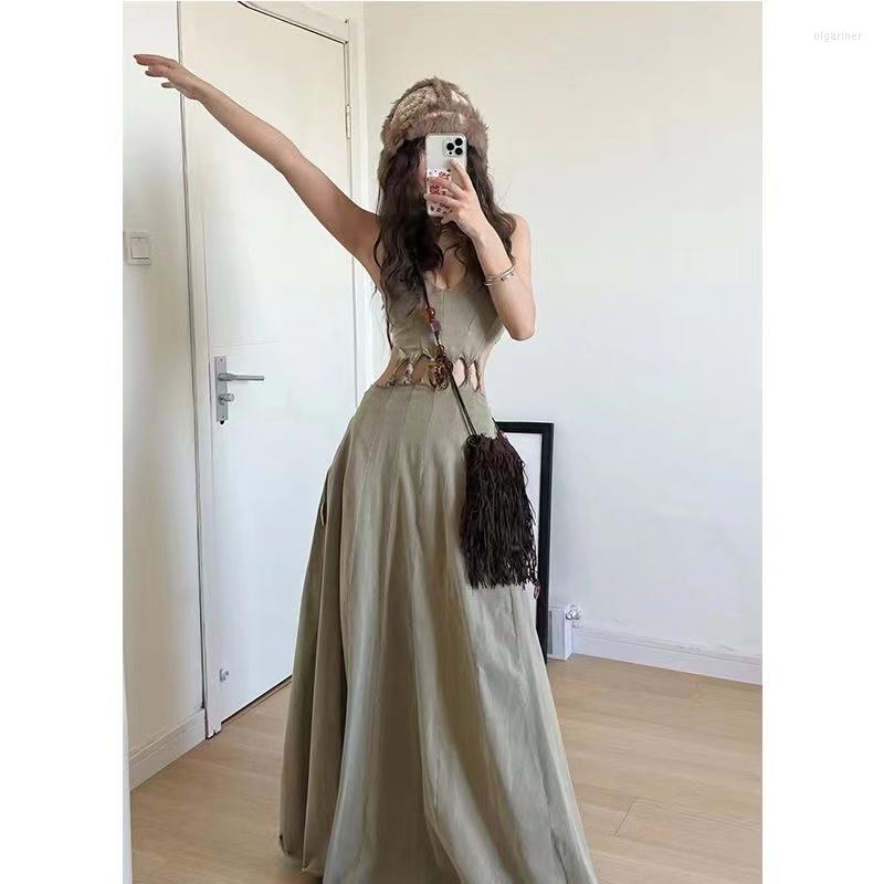Casual Dresses 2023 Spring Solid Slim V-Neck For Women Sexy Sleeveless A-Line Summer Vacation Long Dress, Beige
Casual Dresses 2023 Spring Solid Slim V-Neck For Women Sexy Sleeveless A-Line Summer Vacation Long Dress, Beige
