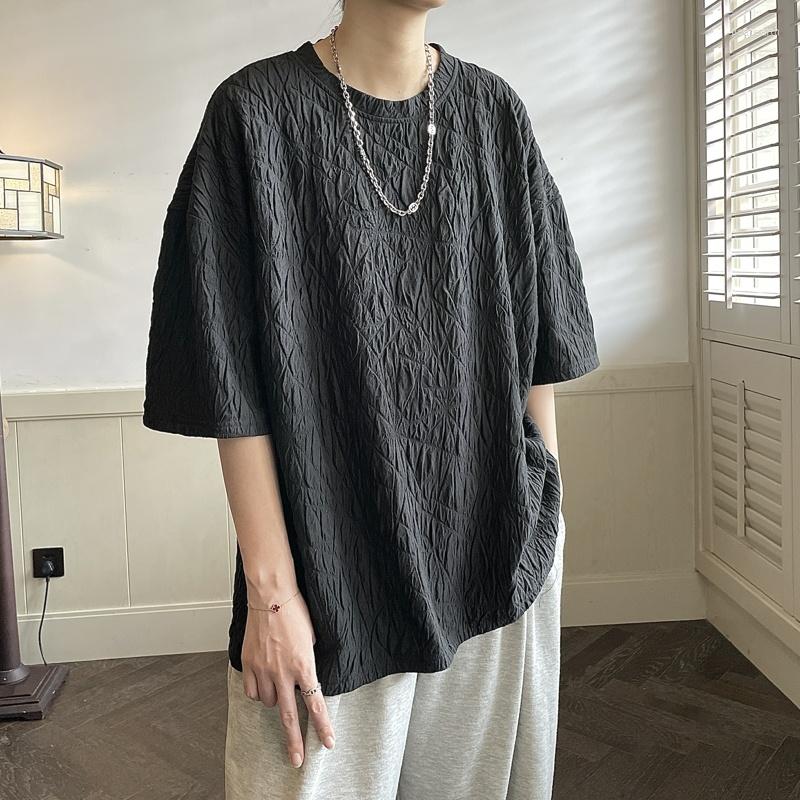 Men's T Shirts Summer Short-sleeved T-shirt Men Fashion Casual Oversized Shirt Mens Streetwear Korean Loose Hip-hop Pleated Tshirt Tops, Black
Men's T Shirts Summer Short-sleeved T-shirt Men Fashion Casual Oversized Shirt Mens Streetwear Korean Loose Hip-hop Pleated Tshirt Tops, Black