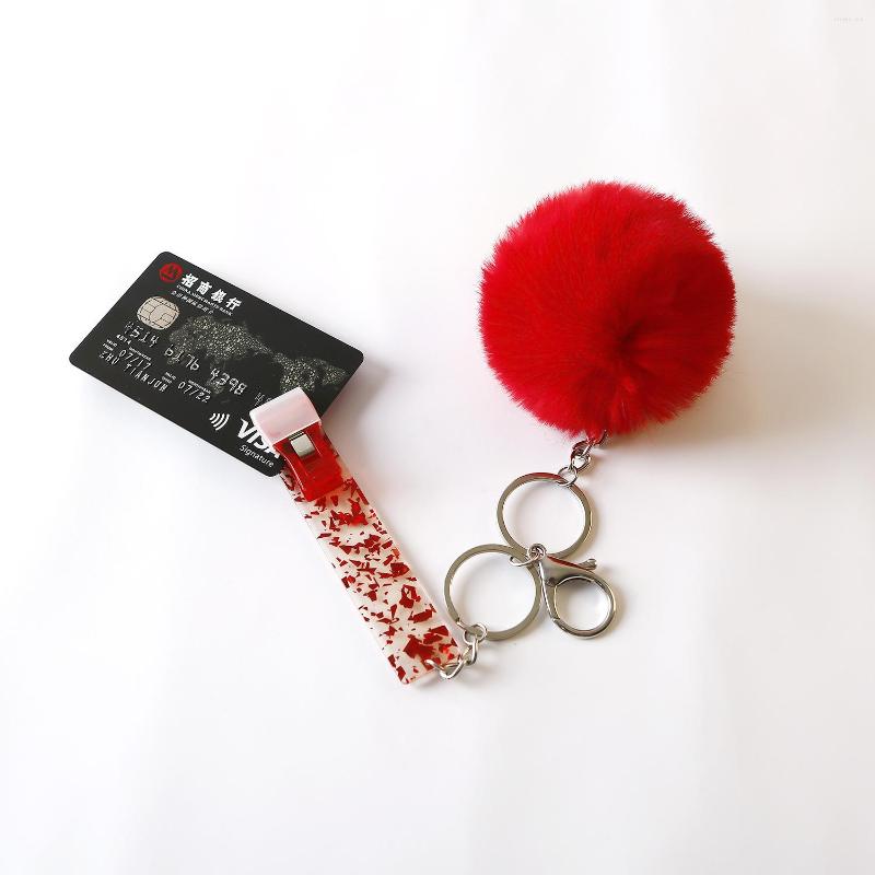 Keychains Debit Card Grabber Keychain Bling ATM Pullers For Long Nails Acrylic Clip With Wool Ball Key Chain
Keychains Debit Card Grabber Keychain Bling ATM Pullers For Long Nails Acrylic Clip With Wool Ball Key Chain