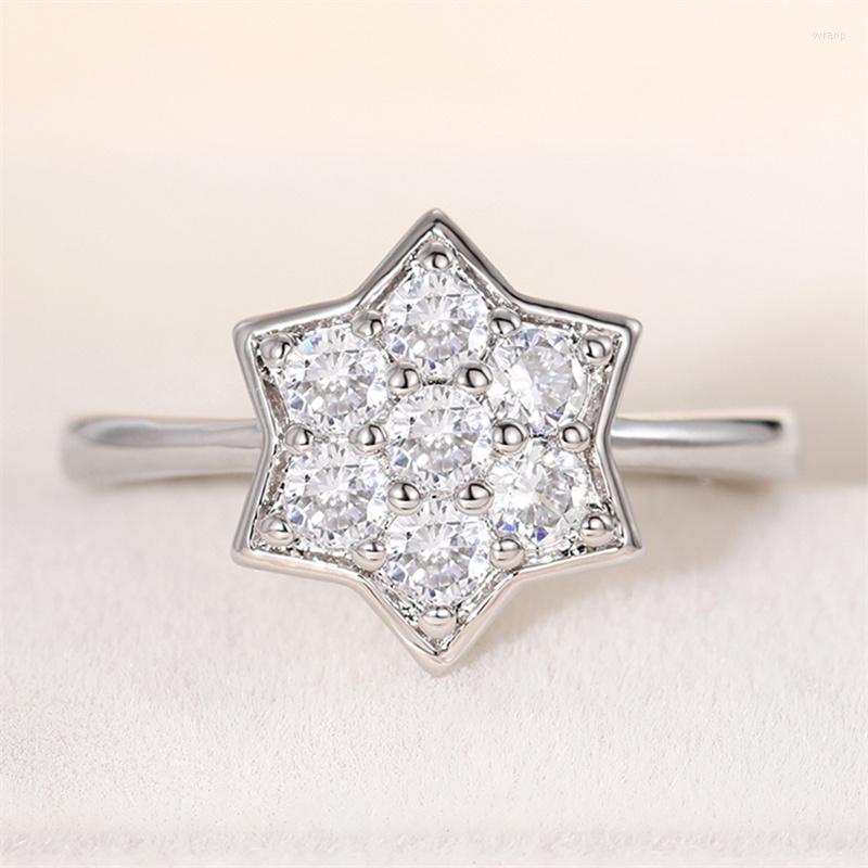 Cluster Rings Huitan Exquisite Silver Color Flower Ring For Women Delicate Anniversary Birthday Girl Gift Fancy Party Jewelry Drop Ship
Cluster Rings Huitan Exquisite Silver Color Flower Ring For Women Delicate Anniversary Birthday Girl Gift Fancy Party Jewelry Drop Ship
