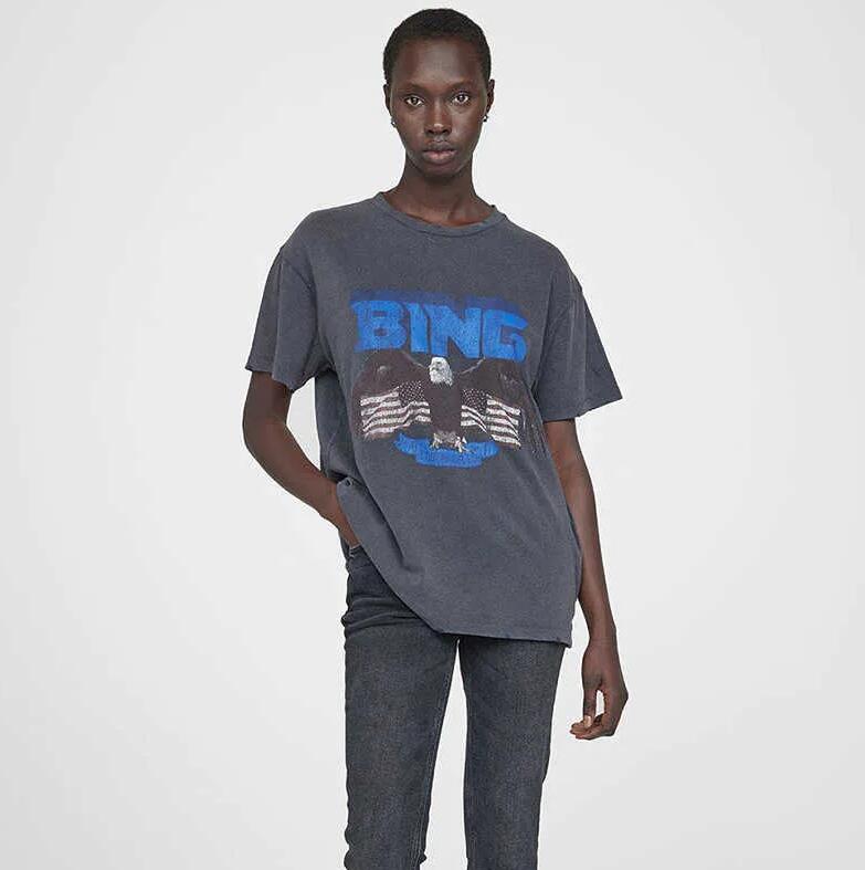 23ss new women's t-shirt Anine Bing Niche short sleeves Snake Letter Print Stir-fried Snowflake Washed Tee Women Short-sleeved T-shirt Tops clothing
23ss new women's t-shirt Anine Bing Niche short sleeves Snake Letter Print Stir-fried Snowflake Washed Tee Women Short-sleeved T-shirt Tops clothing