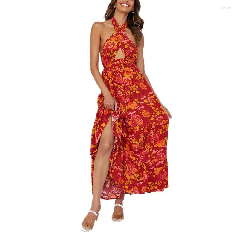 Casual Dresses Summer Women' Dress Pink Flower Printed Wipe Chest Neck-mounted Holiday Bohemian Style Banquet, Zc32
Casual Dresses Summer Women' Dress Pink Flower Printed Wipe Chest Neck-mounted Holiday Bohemian Style Banquet, Zc32