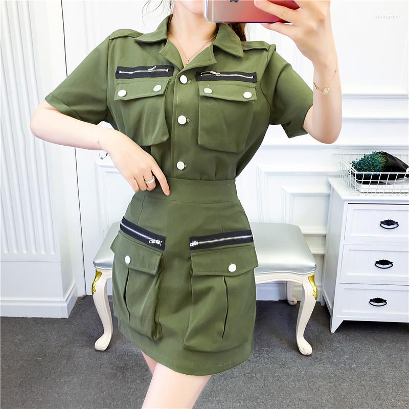 Work Dresses Cargos Skirt Sets Women Pockets&Zipper Suits Green High Street Two Piece Outfit Female Streetwear Clothing, Black set
Work Dresses Cargos Skirt Sets Women Pockets&Zipper Suits Green High Street Two Piece Outfit Female Streetwear Clothing, Black set