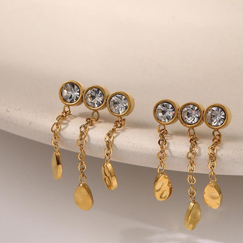 Stud Earrings 2023 Design Stainless Steel Crystal Tassel For Women Hip Hop Jewelry Punk Style Accessories
Stud Earrings 2023 Design Stainless Steel Crystal Tassel For Women Hip Hop Jewelry Punk Style Accessories
