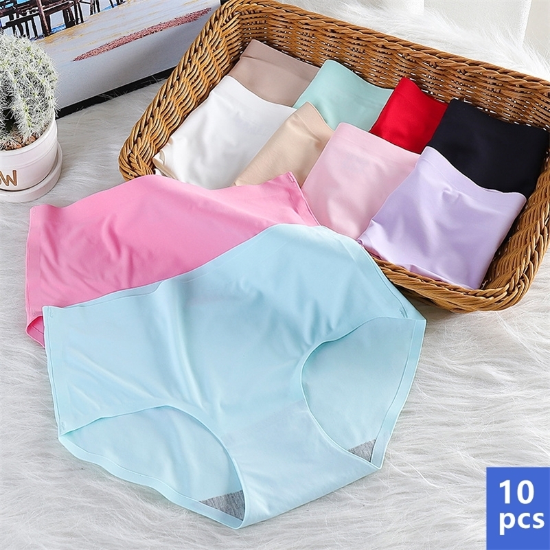 Women's Panties 10Pcs Women's Underwear Ice Silk Seamless Mid waist Panties For Women Sexy Lingerie Female Briefs Lady Knickers Underpants 230414, 10 black
Women's Panties 10Pcs Women's Underwear Ice Silk Seamless Mid waist Panties For Women Sexy Lingerie Female Briefs Lady Knickers Underpants 230414, 10 black