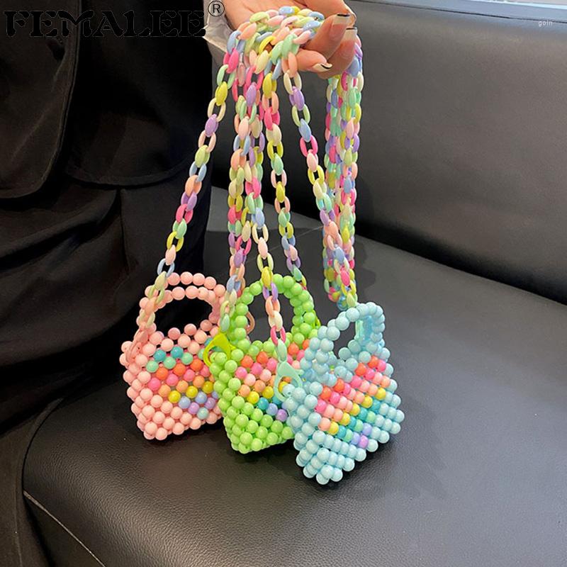Shoulder Bags Candy Beading Handmade Woven Crossbody Purses Mini Designer Women Chic DIY Love Lipstick And Handbags, Blue
Shoulder Bags Candy Beading Handmade Woven Crossbody Purses Mini Designer Women Chic DIY Love Lipstick And Handbags, Blue
