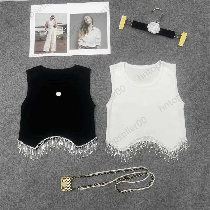 Fashion Designer Womens Tanks Spring Summer Luxury Black White Trendy Small Fragrant Diamond Tassel Brand Printed Design Round Neck Vest Ladies Clothes, 10
Fashion Designer Womens Tanks Spring Summer Luxury Black White Trendy Small Fragrant Diamond Tassel Brand Printed Design Round Neck Vest Ladies Clothes, 10