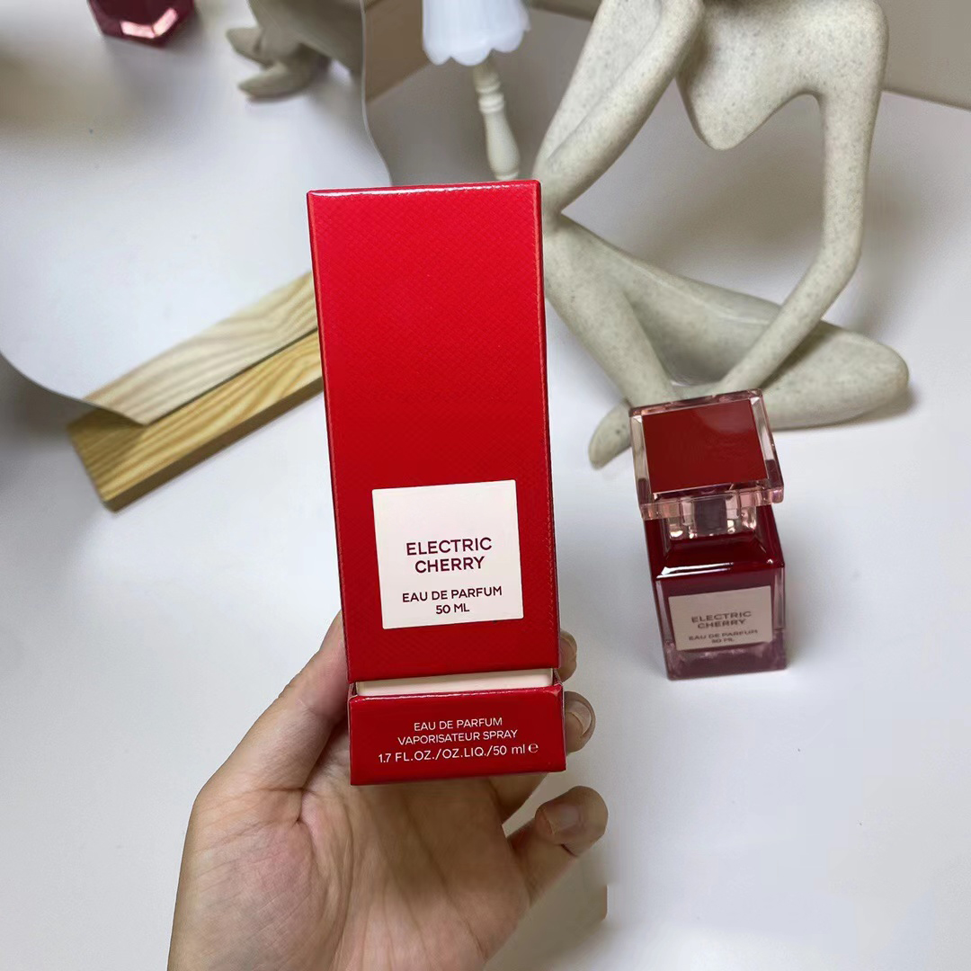 New perfumes fragrances for women Electric Cherry EDP perfume 50ml spray Sample Display copy clone Designer Brands With long time lasting quick delivery
New perfumes fragrances for women Electric Cherry EDP perfume 50ml spray Sample Display copy clone Designer Brands With long time lasting quick delivery