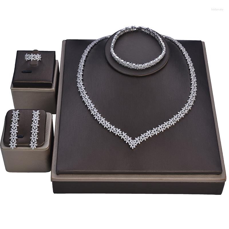 Necklace Earrings Set Jewelry HADIYANA Wedding Ring Bracelet Gorgeous Elegant For Women Zircon CN1113 Haar Sieraden Bruiloft, Picture shown
Necklace Earrings Set Jewelry HADIYANA Wedding Ring Bracelet Gorgeous Elegant For Women Zircon CN1113 Haar Sieraden Bruiloft, Picture shown