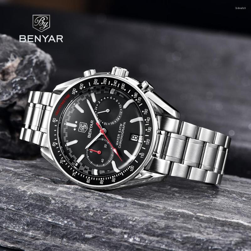 Wristwatches BENYAR Moon Mens Watches 2023 Top Automatic Quartz Watch For Men Chronograph Sport Waterproof Luminous Reloj, J blue
Wristwatches BENYAR Moon Mens Watches 2023 Top Automatic Quartz Watch For Men Chronograph Sport Waterproof Luminous Reloj, J blue