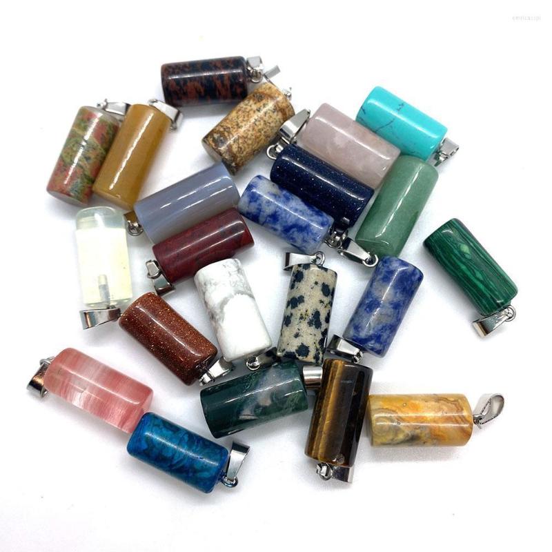 Pendant Necklaces Ovxxons 1 Pcs Natural Stone Speckle 10x26mm Cylindrical Shape Drawing Melon Seed Buckle DIY Accessories
Pendant Necklaces Ovxxons 1 Pcs Natural Stone Speckle 10x26mm Cylindrical Shape Drawing Melon Seed Buckle DIY Accessories