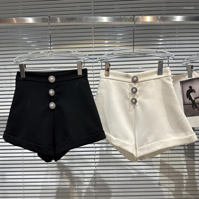 Women' Shorts 2023 Spring Fashion Solid Color Bead Pearl Buckle Loose Straight Women Elegant Lady Wide Leg 3/4 Suit Casual, Black
Women' Shorts 2023 Spring Fashion Solid Color Bead Pearl Buckle Loose Straight Women Elegant Lady Wide Leg 3/4 Suit Casual, Black