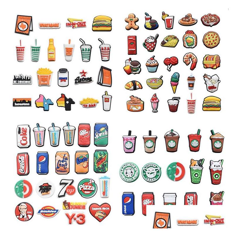 Shoe Parts Accessories Cat Coffee Milk Tea Beverage Pvc Charms Shoecharm Buckles Fashion Plastic Ornaments Soft Rubber Jibz For Croc Otct0
Shoe Parts Accessories Cat Coffee Milk Tea Beverage Pvc Charms Shoecharm Buckles Fashion Plastic Ornaments Soft Rubber Jibz For Croc Otct0