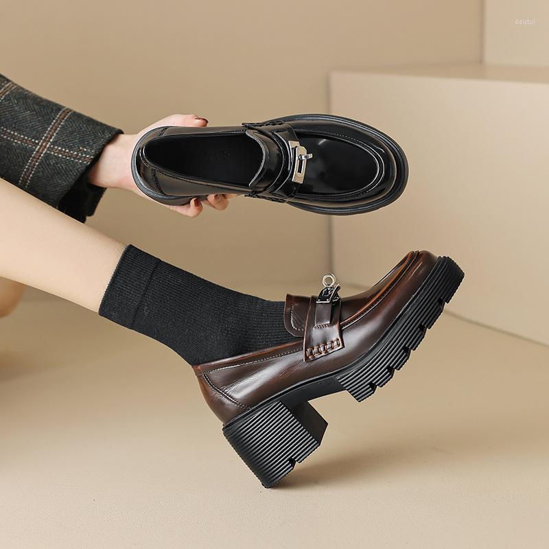 Dress Shoes 2023 Spring Women Pumps Natural Leather 22-24.5cm Waxed Cowhide Pigskin Full Loafers Thick Heels, Brown
Dress Shoes 2023 Spring Women Pumps Natural Leather 22-24.5cm Waxed Cowhide Pigskin Full Loafers Thick Heels, Brown