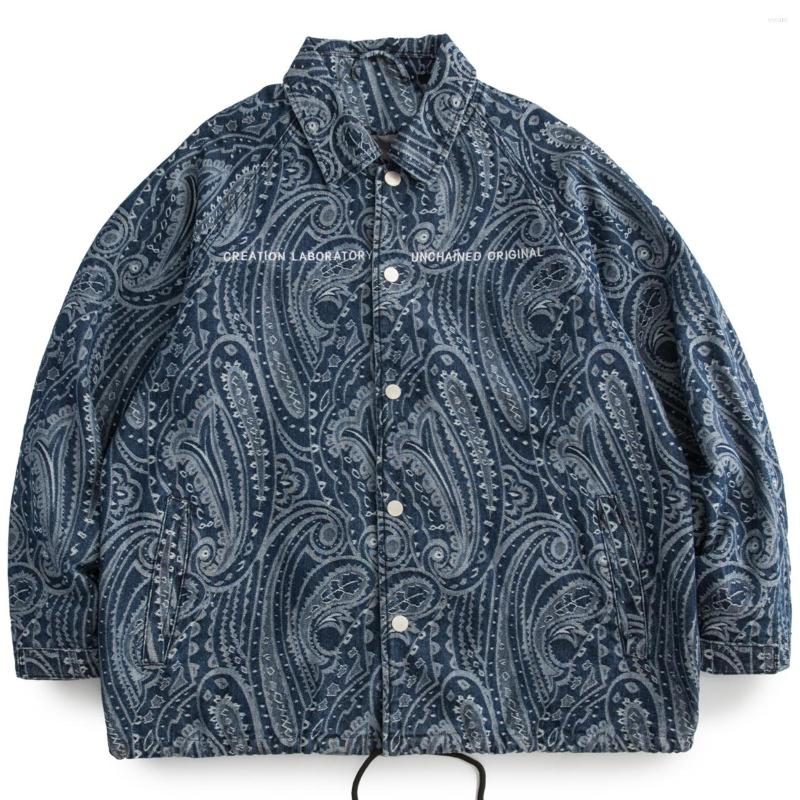 Men' Jackets Hip Hop Denim Jacket Men Streetwear Bandanna Full Print Turn Collar Coat Oversized Outwear Harajuku Autumn, Blue
Men' Jackets Hip Hop Denim Jacket Men Streetwear Bandanna Full Print Turn Collar Coat Oversized Outwear Harajuku Autumn, Blue