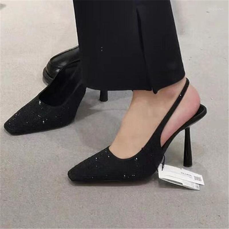 Dress Shoes Sequins For Ladies Bling Thin High Heels Femme Tacones Back Strap Female Pumps Black Chaussure Square Toe Zapatos De Mujer, 7cm
Dress Shoes Sequins For Ladies Bling Thin High Heels Femme Tacones Back Strap Female Pumps Black Chaussure Square Toe Zapatos De Mujer, 7cm