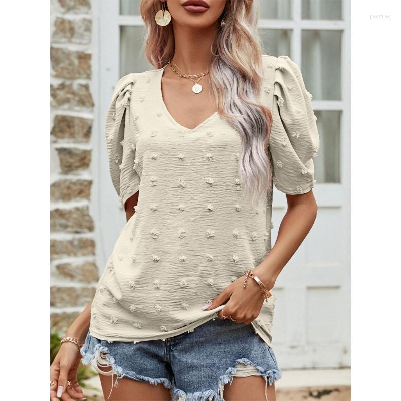 Women' T Shirts Women Puff Short Sleeve Tunic Casual Loose V-Neck Swiss-Dot Blouses Top, Blue
Women' T Shirts Women Puff Short Sleeve Tunic Casual Loose V-Neck Swiss-Dot Blouses Top, Blue