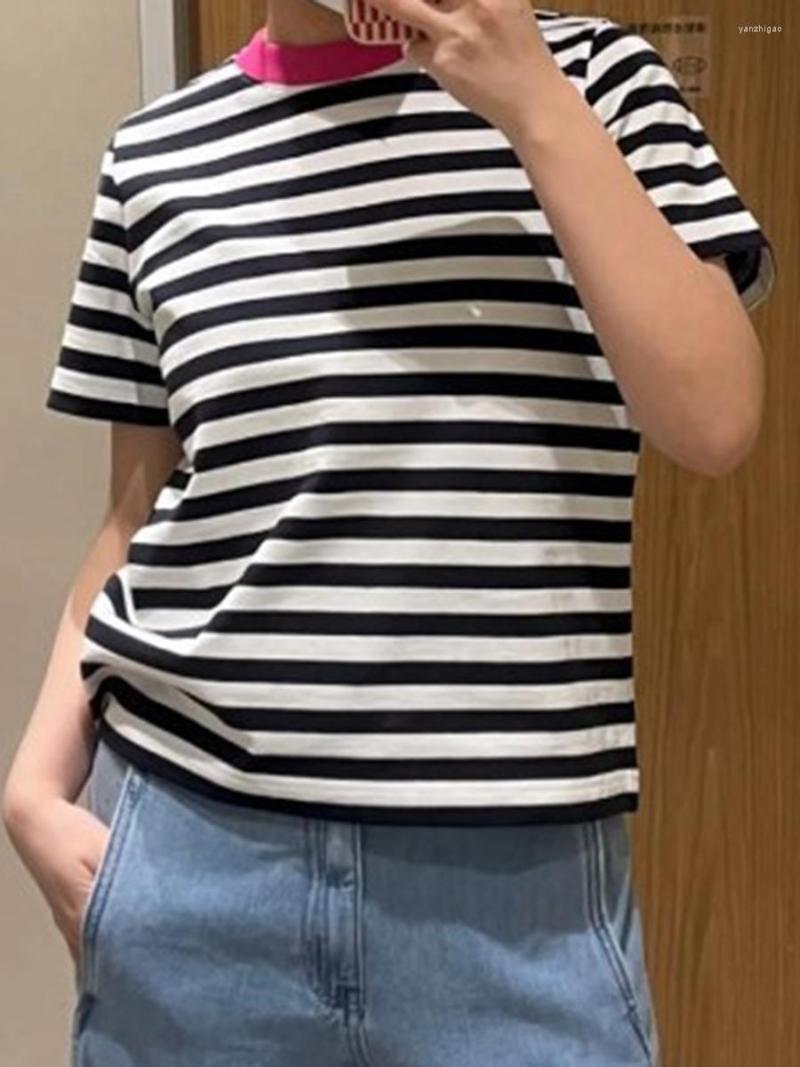 Women' T Shirts Classic Striped T-shirts 2023 Summer Female Round Neck Short Sleeve Fashion T-shirt Clothing Women Vintage Casual Top Tees, Black
Women' T Shirts Classic Striped T-shirts 2023 Summer Female Round Neck Short Sleeve Fashion T-shirt Clothing Women Vintage Casual Top Tees, Black