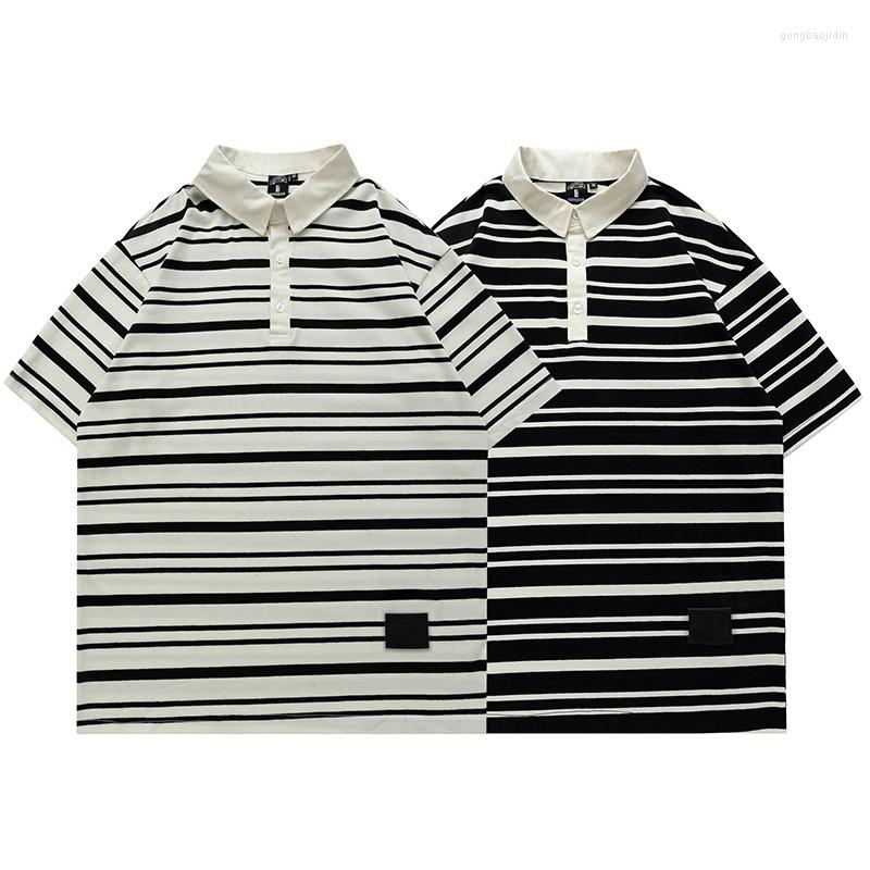 Men's T Shirts High-Quality Polo Shirt Vintage Striped Oversized Men's Women's Black WhiteT-shirt 2023 Summer Pure Cotton Short
Men's T Shirts High-Quality Polo Shirt Vintage Striped Oversized Men's Women's Black WhiteT-shirt 2023 Summer Pure Cotton Short