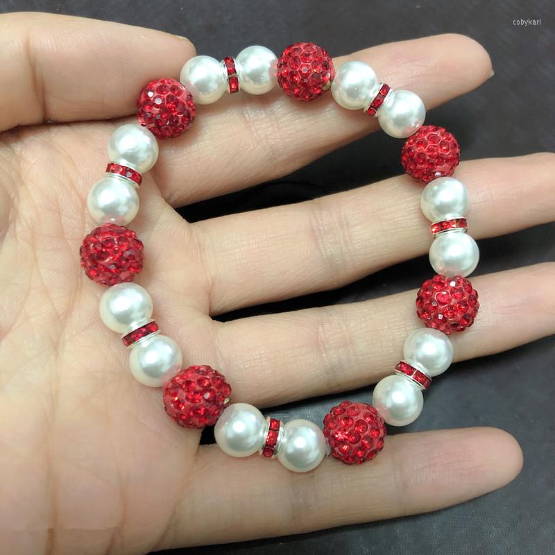 Strand 1Pcs Various Red White Fraternity Handmade Elastic Bracelet DIY High Glass Pearl Theta Greek Charm Bangle Accossory OGL234
Strand 1Pcs Various Red White Fraternity Handmade Elastic Bracelet DIY High Glass Pearl Theta Greek Charm Bangle Accossory OGL234