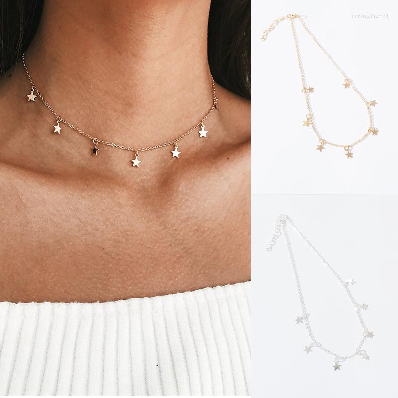 Chains Fashion Simple European And American Style Alloy Plating Necklace Personality Pentagram Pendant Classic Jewelry
Chains Fashion Simple European And American Style Alloy Plating Necklace Personality Pentagram Pendant Classic Jewelry