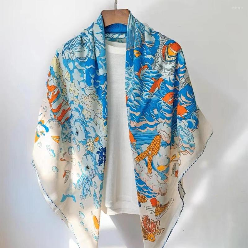 Scarves Women Scarf Warm Large Silk Wool Square Print Hijab Headscarf Designer Bufandas Bandana Female Foulard 2023
Scarves Women Scarf Warm Large Silk Wool Square Print Hijab Headscarf Designer Bufandas Bandana Female Foulard 2023
