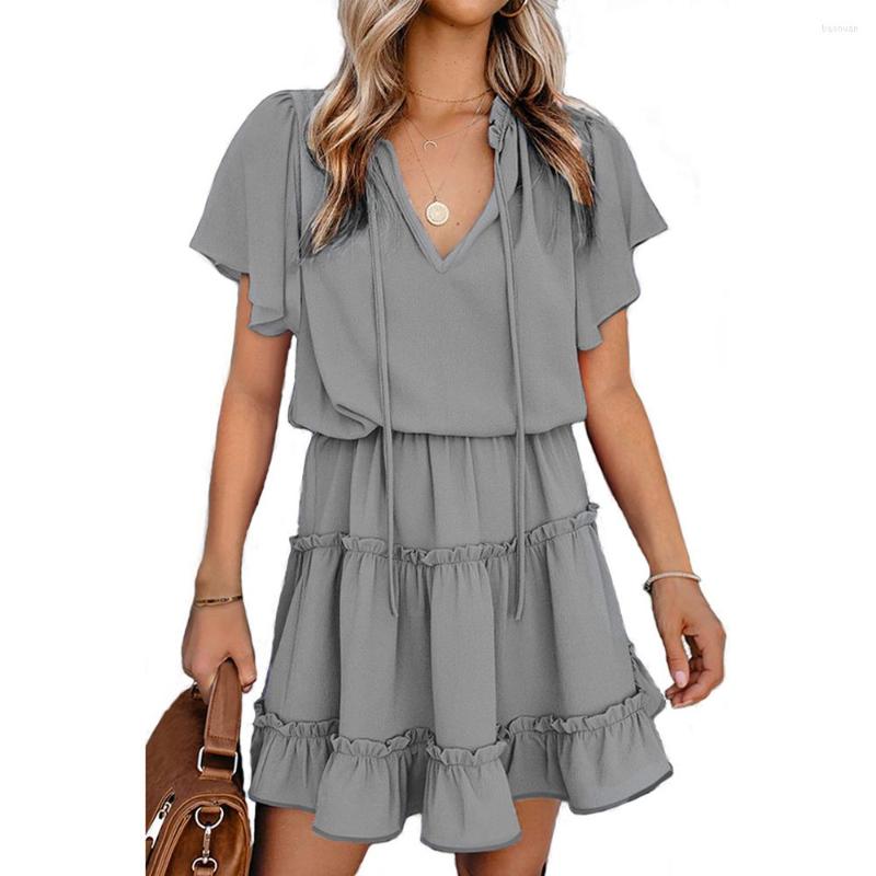 Ethnic Clothing Occident Fashion Dresses For Women Loose V-neck Petal Short Sleeve Waist-Tight Cake Vestidos Patchwork Africiane Femme
Ethnic Clothing Occident Fashion Dresses For Women Loose V-neck Petal Short Sleeve Waist-Tight Cake Vestidos Patchwork Africiane Femme