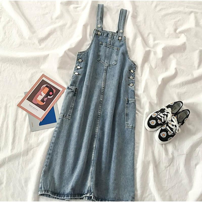 Casual Dresses 2023 Spring Summer Women' Fashion Denim Strap Dress Long Over The Knee Student Japanese Cute Temperament Female, Blue
Casual Dresses 2023 Spring Summer Women' Fashion Denim Strap Dress Long Over The Knee Student Japanese Cute Temperament Female, Blue