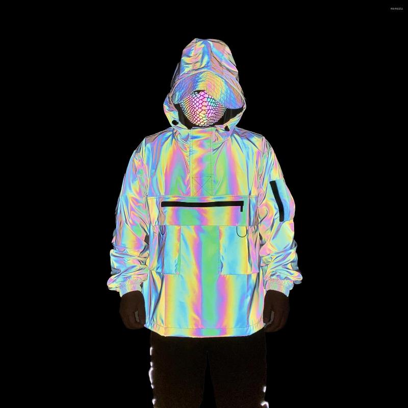 Men's Jackets Colorful Reflective Hooded Men 2023 Spring Noctilucent Hip Hop Pullovers Night Sporting Motocycle Shiny Jacket Coats, Gray
Men's Jackets Colorful Reflective Hooded Men 2023 Spring Noctilucent Hip Hop Pullovers Night Sporting Motocycle Shiny Jacket Coats, Gray