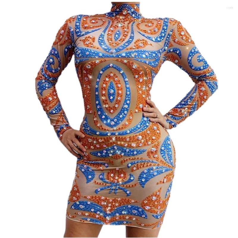 Stage Wear Orange Shining Rhinestones Sexy Long Sleeves Sheath Dress For Women Nightclub DJ Clothing Singer Costumes Prom Wears
Stage Wear Orange Shining Rhinestones Sexy Long Sleeves Sheath Dress For Women Nightclub DJ Clothing Singer Costumes Prom Wears