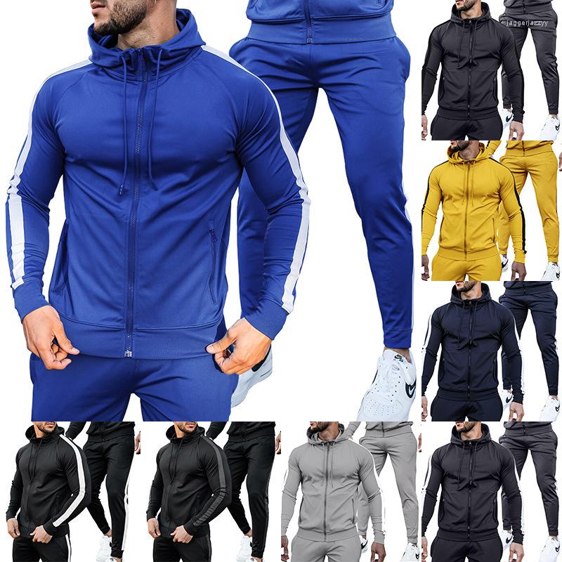 Men's Tracksuits Spring And Autumn Men's Casual Sports Suit Color-block Sweatshirt Trend Fashion Two-piece Set Men
Men's Tracksuits Spring And Autumn Men's Casual Sports Suit Color-block Sweatshirt Trend Fashion Two-piece Set Men