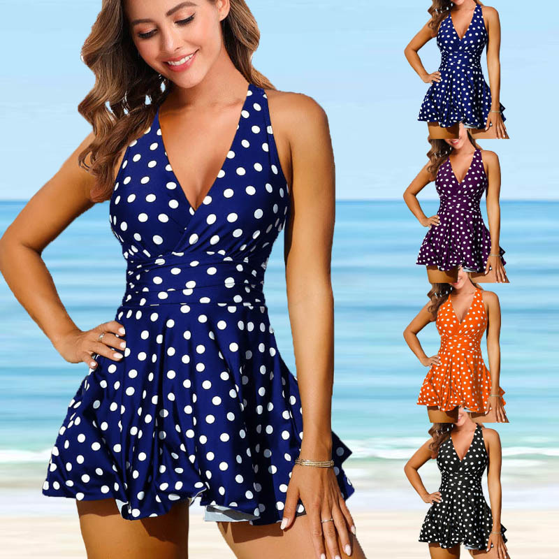 Women's Swimwear Sexy Dot Print Swimwear Women Swimsuit Two Piece Tankini Monokini Plus Size Bikini Set Summer Beach Wear Bathing Suit 230414, Black
Women's Swimwear Sexy Dot Print Swimwear Women Swimsuit Two Piece Tankini Monokini Plus Size Bikini Set Summer Beach Wear Bathing Suit 230414, Black