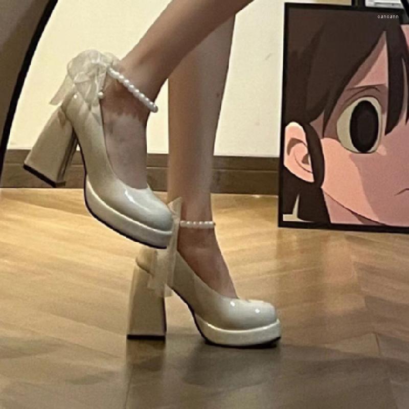 Dress Shoes Pearl Ribbon High Heels Pump Women's Mary Janes String Beading Strap Female Ladies Belt Chaussure Femme Zapatos Mujer, Black
Dress Shoes Pearl Ribbon High Heels Pump Women's Mary Janes String Beading Strap Female Ladies Belt Chaussure Femme Zapatos Mujer, Black