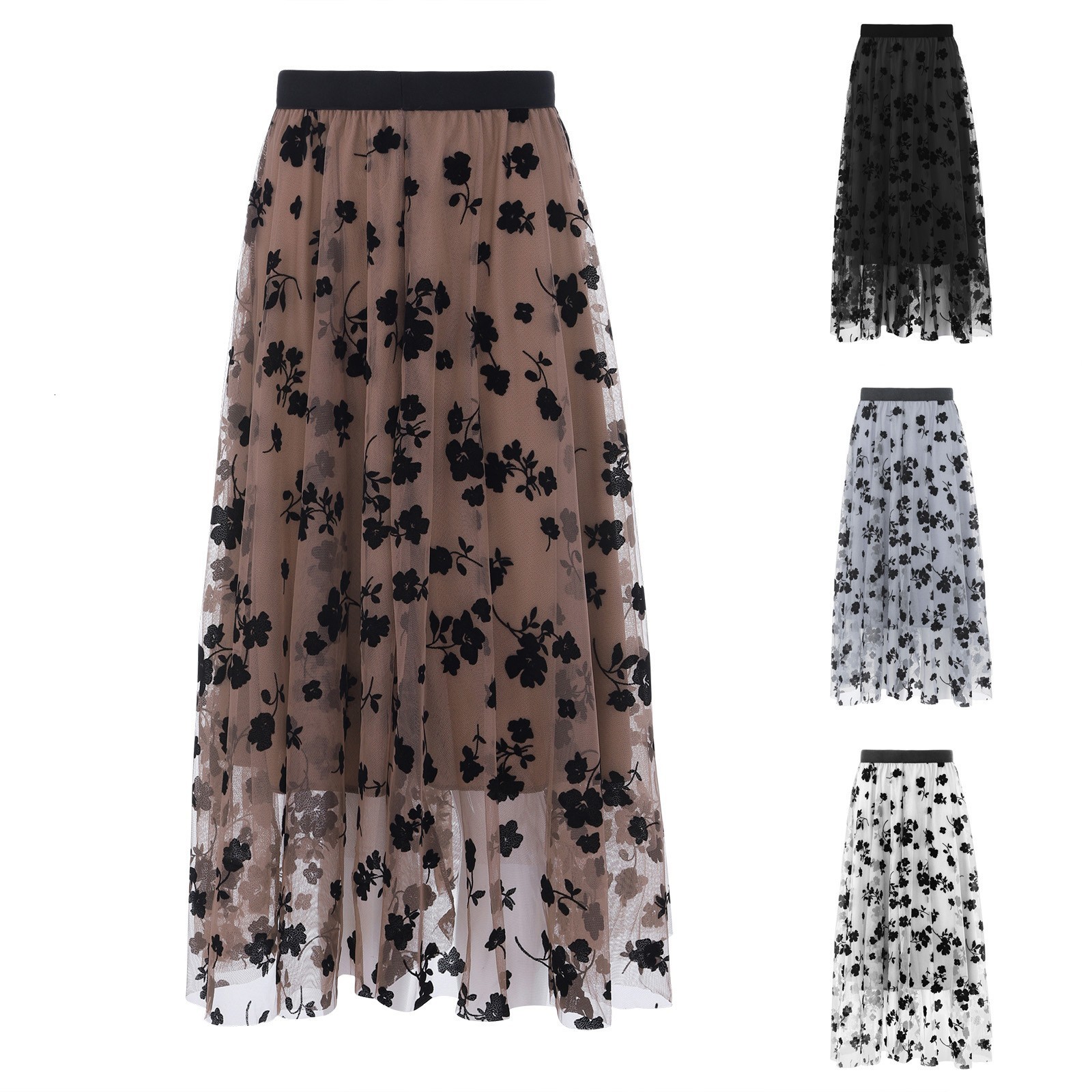 Skirts High Waist Long Mesh Skirts Tulle Skirt Women Spring Summer Elastic Women Pleated A-line Skirt Female Midi Skirt Faldas Jupe 230414, Gray
Skirts High Waist Long Mesh Skirts Tulle Skirt Women Spring Summer Elastic Women Pleated A-line Skirt Female Midi Skirt Faldas Jupe 230414, Gray