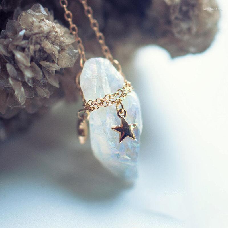 Pendant Necklaces White Raw Quartz Necklace Rough Stone Titanium Point Jewelry Birthstone Gift Women
Pendant Necklaces White Raw Quartz Necklace Rough Stone Titanium Point Jewelry Birthstone Gift Women