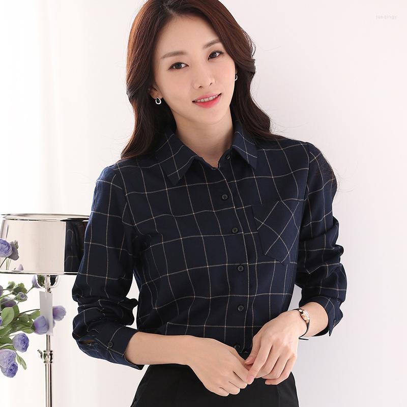 Women' Blouses Winter Women' Shirts Long Sleeve Plaid Shirt Pocket Ladies Office Blouse Plus Size 4XL OL Female Blusas Camisas Mujer, Picture
Women' Blouses Winter Women' Shirts Long Sleeve Plaid Shirt Pocket Ladies Office Blouse Plus Size 4XL OL Female Blusas Camisas Mujer, Picture