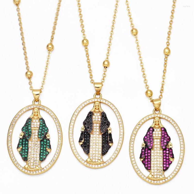 Pendant Necklaces Copper Fuchsia Virgin Mary For Women Gold Plated Our Lady Of Aparecida Religious Jewelry Gifts Nkeb116
Pendant Necklaces Copper Fuchsia Virgin Mary For Women Gold Plated Our Lady Of Aparecida Religious Jewelry Gifts Nkeb116